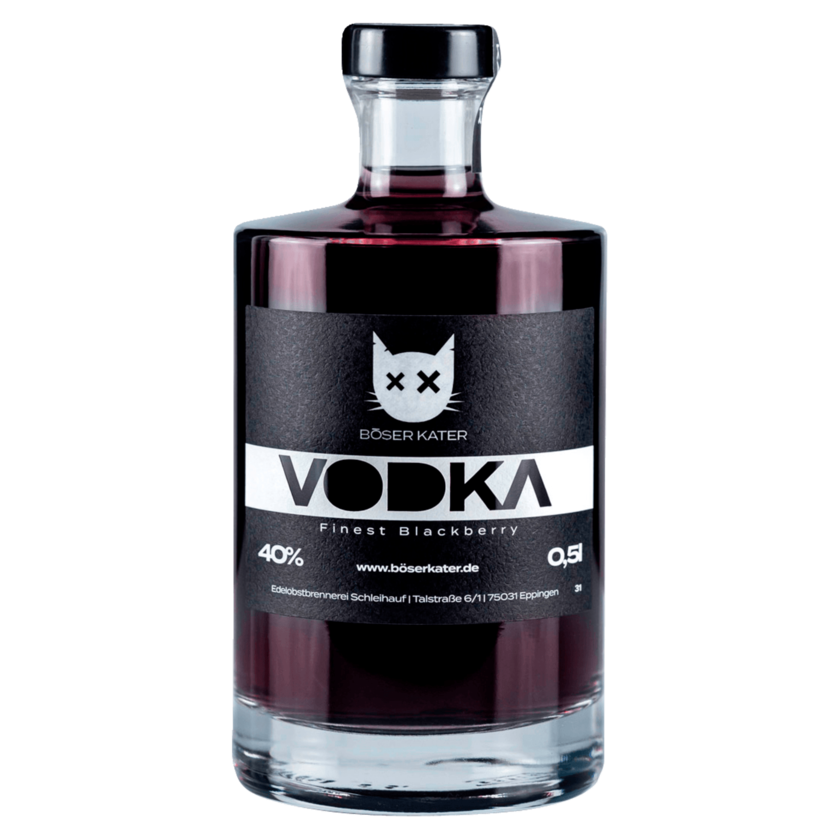 Böser Kater Vodka Finest Blackberry 0,5l